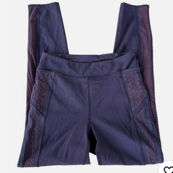 Lululemon women’s Sz 6 Get Your Peek On Tight Athletic Legging Laser Cut - Picture 3 of 11